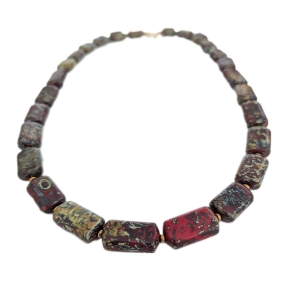 Natural Bloodstone Necklace - Picture 1 of 6